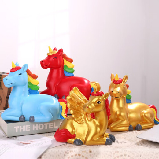 Beliebtes Schweinelufer Zodiac Cartoon Pony Geburtstagsgeschenk Higgy Bank kreative niedliche Tier Ornamente Weiße Höhe 16 cm* Länge 20 cm