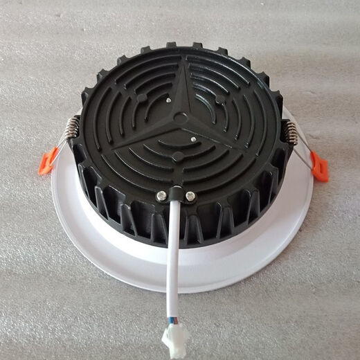 鑫汐 led筒灯嵌入式贴片压铸铝防眩光商场工程圆形天花灯 4寸12W 开孔110mm面径143 三色变光