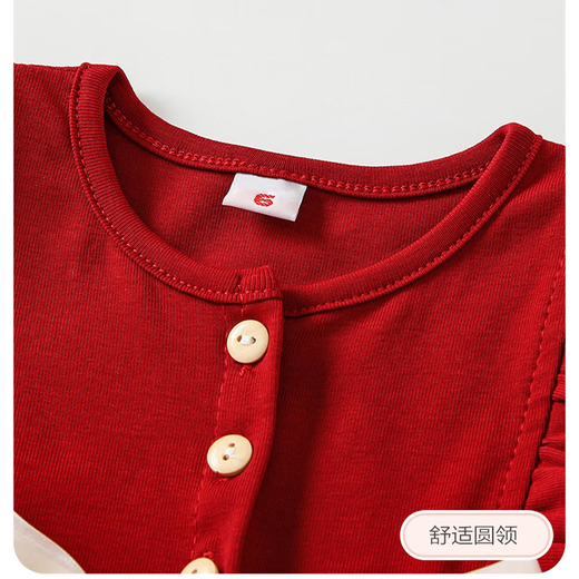 Kim Il Man Girls' Skirt Summer Seersucker Strawberry Dress Princess Beach Skirt 2024 Children's Clothes Summer Thin Short Sleeve Bow Skirt 90 Size 8 Suitable for Height Around 90cm