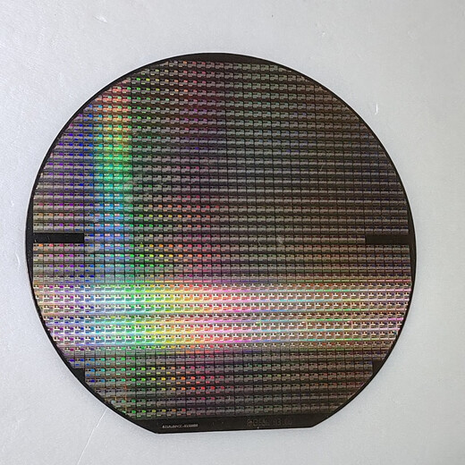 Crystal CPU wafer wafer photolithography integrated circuit chip semiconductor silicon wafer teaching science test six-inch No. 13 free acrylic bracket