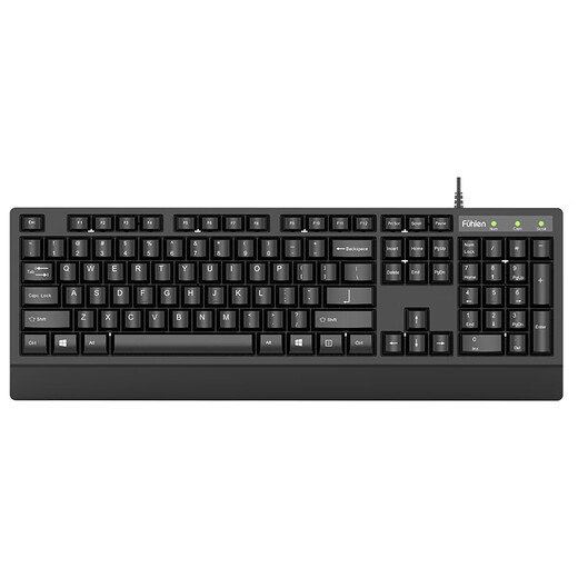 Fuller K360 wired keyboard computer desktop notebook office business home USB wired membrane keyboard ergonomic typing special black matte wired other