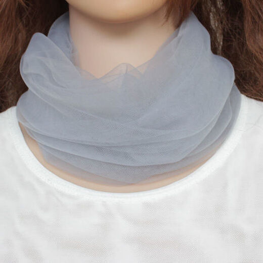 Weizhuoli (Weizhuoli) Écharpe de tête en dentelle en maille pour la protection solaire de la protection solaire fines vertéèbres du cou fou écharpe