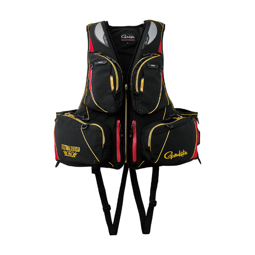 Gamakatsu24 Japanese Gamakatsu GM2183 windproof and breathable fishing floating life jacket red L