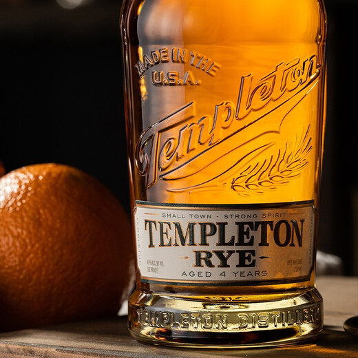 坦普顿Templeton Rye Whiskey坦普顿陈酿黑麦威士忌美国原装 进口 洋酒 四年陈酿黑麦威士忌