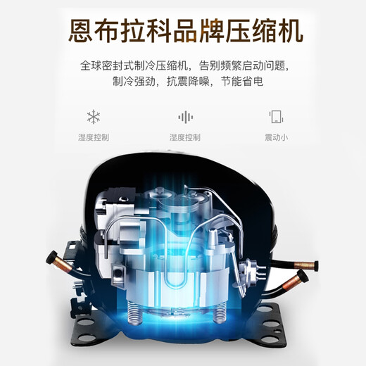 Frielman H54X-4000 compressor cigar cabinet with lock, constant temperature and humidity, cedar wood red wine humidifier for home, 180cm high, wood grain compressor model, aluminum liner