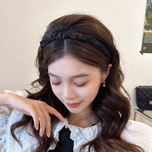 Chimera (CHIMERA) 2-piece set of elegant and simple pleated headbands, feminine headbands, pressed hair headbands, birthday gifts for girls