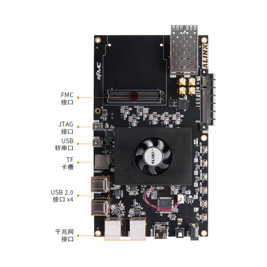 Schwarz Gold FPGA Development Board Zynq 7000 Arm 7035 FMC AX Deluxe -Paket
