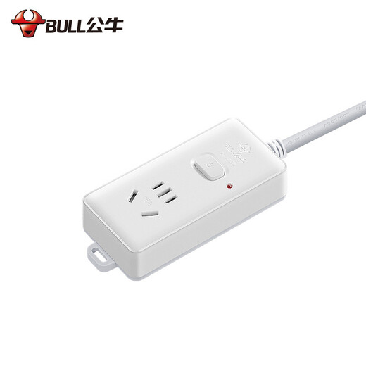 公牛（BULL）大功率16A空调伴侣插座/新国标插座/插线板/插排/排插/接线板 1位总控全长3米 送10A头 GN-104D