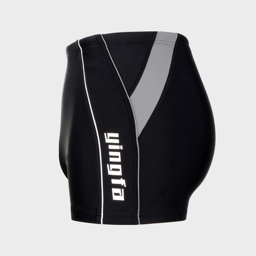 YINGFA professional men's swimming trunks boxer quick-drying large size resort hot spring swimming trunks men's new swimming equipment black and blue-3937 M recommended weight 90-110Jin Jin equals 0.5 kg