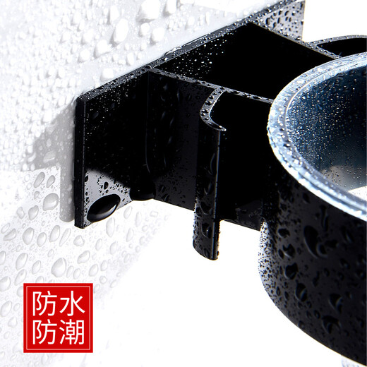 HOORAY punch-free bathroom hair dryer rack bathroom hair dryer rack wall-mounted suction cup hair dryer rack silver (no punching) can hold a flat hair dryer