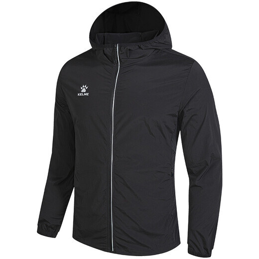 KELME/Karme summer sun protection clothes men's outdoor running thin breathable skin clothing sports windbreaker black XL