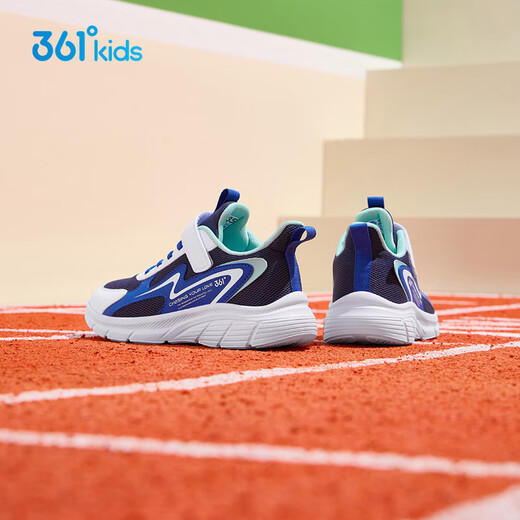 
361 children's shoes children's running shoes 25 autumn boys and girls 3-14 years old cushioning campus sports shoes Blue 37