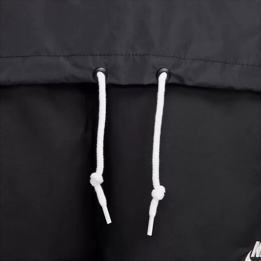 耐克（Nike）外套男装夏季新款梭织连帽防风舒适透气休闲运动服夹克上衣 FN3893-010梭织半拉链 2XL