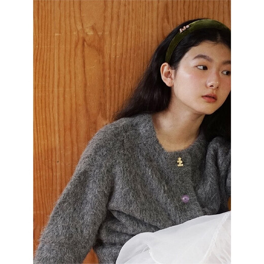 Tagi.Velvet<i>Retro Imagination Pearl Metal Velvet Silk Headband Headband Protonic Black