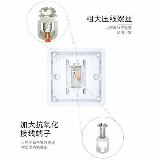 西门子（SIEMENS）开关插座面板 五孔强电10A墙面86型插座面板 致典系列银灰色 五孔带单控开关