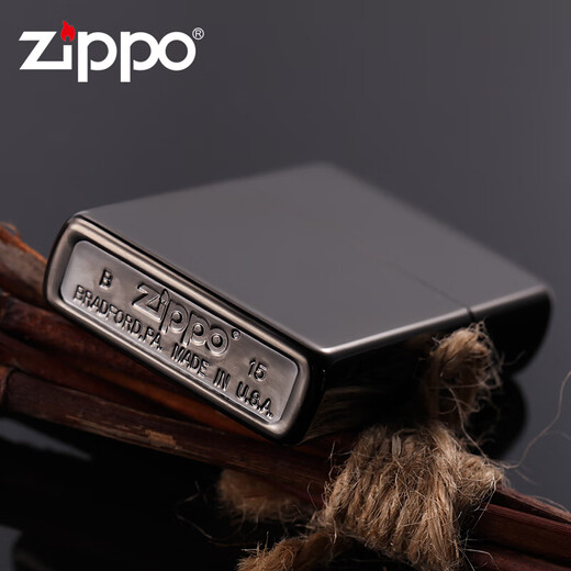 Zippo leichter echtes Originalwindproof 24756 Schwarzes Eisschwarz Xuan Markenzeichen Original US 24756 TC9901BM
