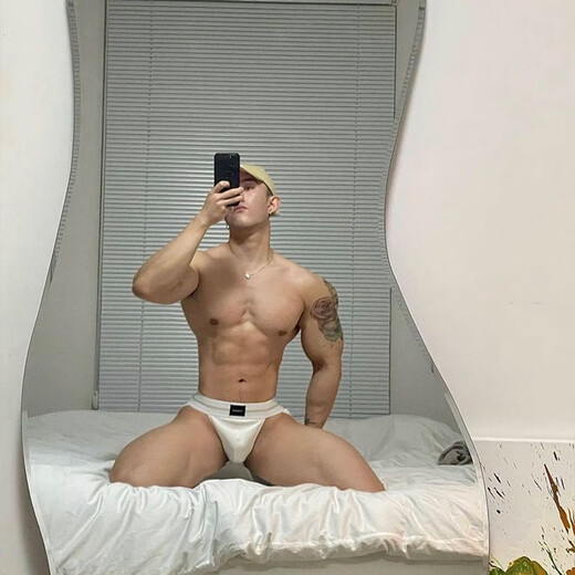 ORLVS low-waist men's double thong buttocks sexy modal hollow underwear male college student seamless thong white L