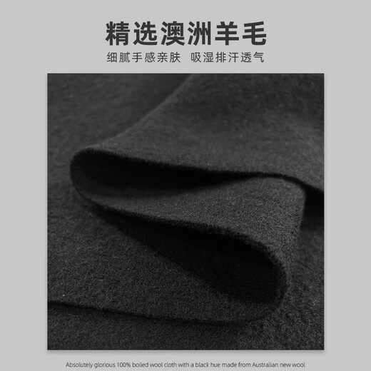 Kui Ying Oppenheimer hat same style big brim gentleman British retro wool Panama hat wide brim suit jazz hat classic black M (56-58cm suitable for 85% of head circumference)