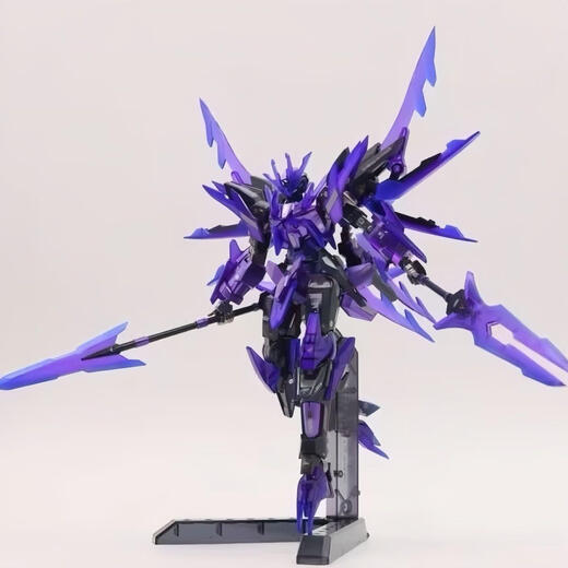 ROHDE集模社冰川瞬变1/144HG高达模型暗物质jms原紫色限定拼装机甲手办 萌闪-特洛八[带驾驶员+水贴+支