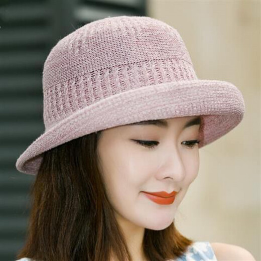 Schöne Frauenstraße cooler Top -Top koreanischer Stil faltbarer Sonnenschutzhut Sommer Strickfischer Hut Frauen Spring Britisch -Toper Casual Hundert Beige