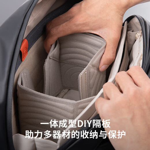 PGYTECH Camera Bag OneGoV2 Shoulder Bag Dandelion Photography Bag Mirrorless Backpack Lens Liner Bag Crossbody SLR Camera Bag Waterproof Travel Portable Bag Obsidian Black 6L