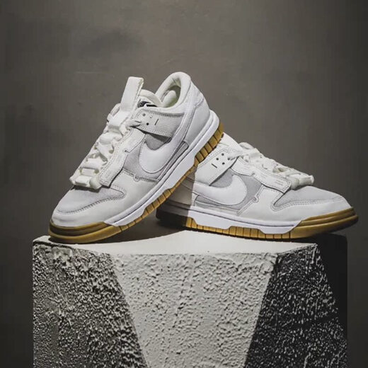 Nike (Nike) Dunk Low Men's Low Top clásico Versátiles Versátiles Ligeros y zapatos casuales DD1391-602 Flagnia oficial HF5693-141_Green, blanco y azul 38.5_inner 240 mm de 240 mm