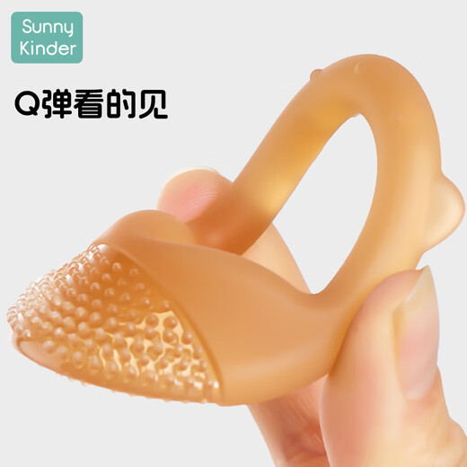 SunnyKinder Teething Stick for 3-month-old babies in the oral period, teething stick for babies over 6 months old, soothes teething period, prevents eating hands, striped + polka dot style