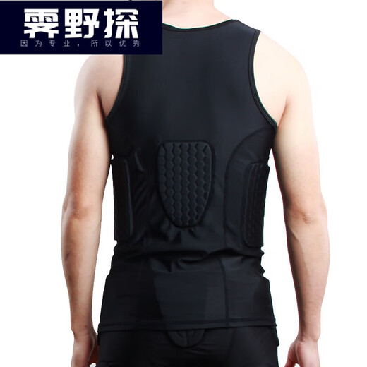 Yingyang anti-collision suit vest anti-fall football tight sports guard sleeveless shoulder guard waist jersey basketball uniform anti-collision vest XXL