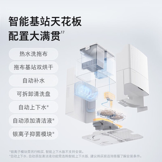 石头（roborock）【国家补贴】P10 PRO系列扫地机器人上下水新升级自动洗拖布自集尘大吸力扫拖一体机 石头P10  PRO  A8600RR