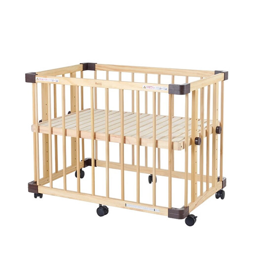Berceau de faroro en bois massif nouveau-né le lit de bébé mobile multifonctionnel avec lit bb épissage grand lit de première génération Small + coton matelas en coton