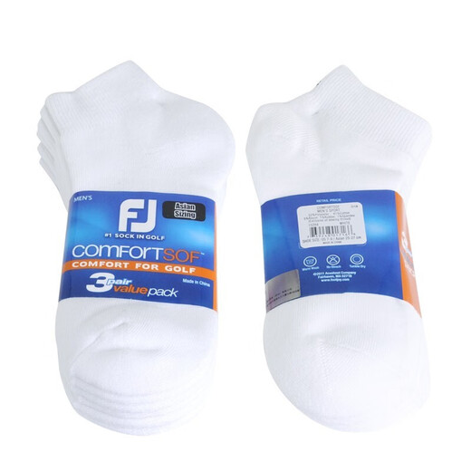 
FootJoy Golf Men's Socks FJ ComfortSof Sports Socks Golf Short Socks Ankle Socks Sports White triple 15284