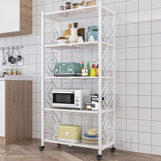 Solno pliage de cuisine fournitures de rangement de rangement de rangement de rangement de rangement au sol en fourrure multicouche.