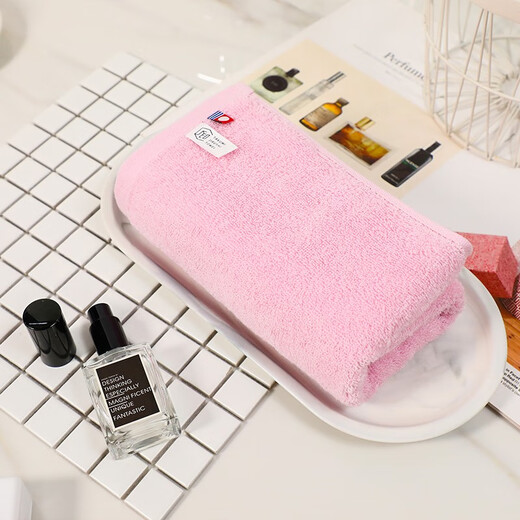 Imabari (IMABARI) JD Logistics Japan direct mail Imabari (IMABARI) towel square towel small towel pure cotton soft white pink yellow towel 3 combination pack 1