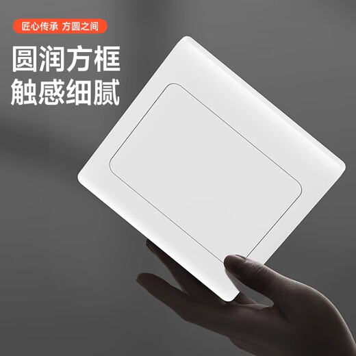Baige Type 86 blank panel white cover two-in-one panel switch socket white board engineering type thickened panel white 10 pieces CD741937