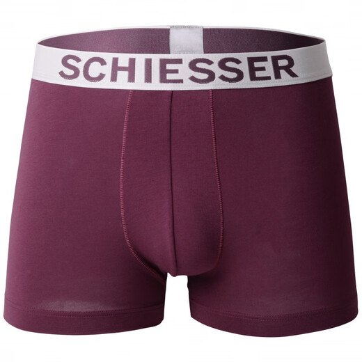 Schiesser underwear men 2-pack German Shumei Cotton 20751T Soft Boxer Shorts Large Size Men's Underwear 7881 Color Blue + Royal Blue (13977T) L