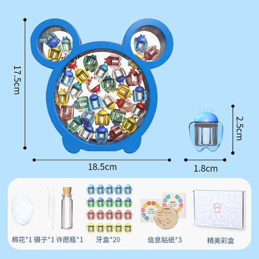 Taifenle Baby dientes Caja de almacenamiento de dientes para niños Juguetes Baby Umbilical Cord Fetal Hair Colección Guardar fotograma de fotos Regalo