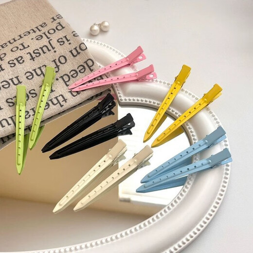 Meng Keduo hair root fluffy hairpin makeup styling positioning clip lazy seamless hair accessories side bangs duckbill clip hairpin clip B0271# Pink