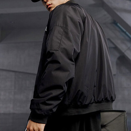 Adidas Coton Veste Men's Winter Nouveau modèle Bomber Veste Collier debout décontracté Collier de fitness à vent de sport