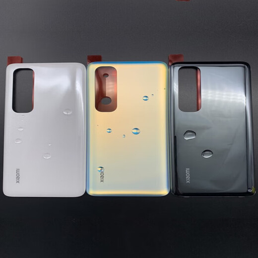 Suitable for Xiaomi 10 back cover, suitable for glass Xiaomi 10s mobile phone back cover, original Xiaomi 10Pro tenth version battery cover, Mi 10pro back cover in pearl white brand new