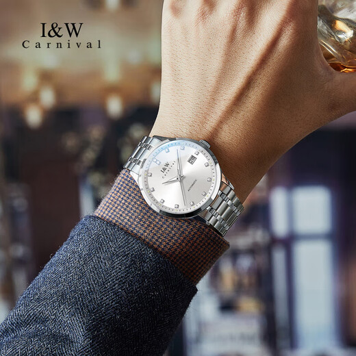 Aiwochi Swiss Brand IW Watch Watch Mechanical Watch Mechonical Mudicion Totalmente automático Impermeable Pareja Luminosa Pareja [Movimiento importado] 683 White White para hombres - Grabado gratuito