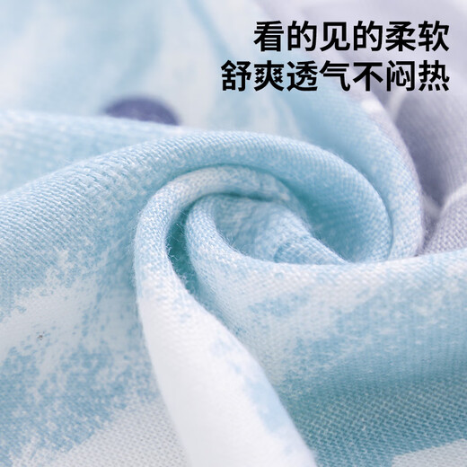 Beilebao children's blanket student summer cooling quilt baby air-conditioning blanket baby blanket kindergarten nap blanket small quilt thin little unicorn-105*105cm A type cooling blanket