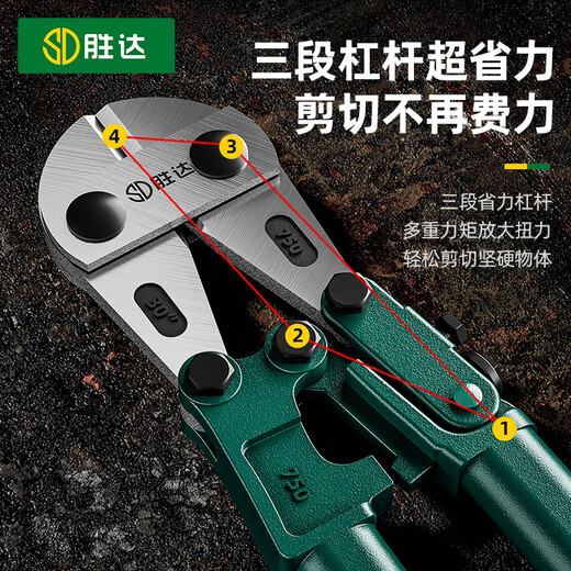 Shengda bolt cutters steel bar cutting pliers special pliers for cutting wire wire cutters locking pliers destruction pliers 18 inches