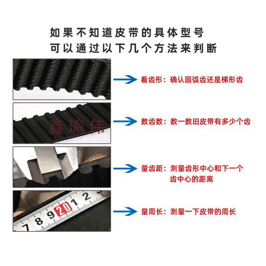 溥畔定制HTD5M橡胶同步带5M12705M12805M12955M1300齿距5MM环形 购买须知 30mm