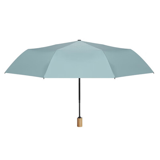 Tri-Pololar Holzgriff Dach falten Vinyl Parasol Handbuch Tri-fach Regenschirm TP7027 Burgund (Handbuch)