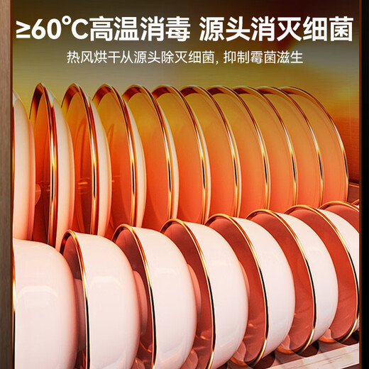 SAKURA national subsidy up to 15% built-in disinfection cabinet 100L large capacity kitchen tableware cupboard household maternal and infant double-layer disinfection cabinet two-star ZTD100-E1