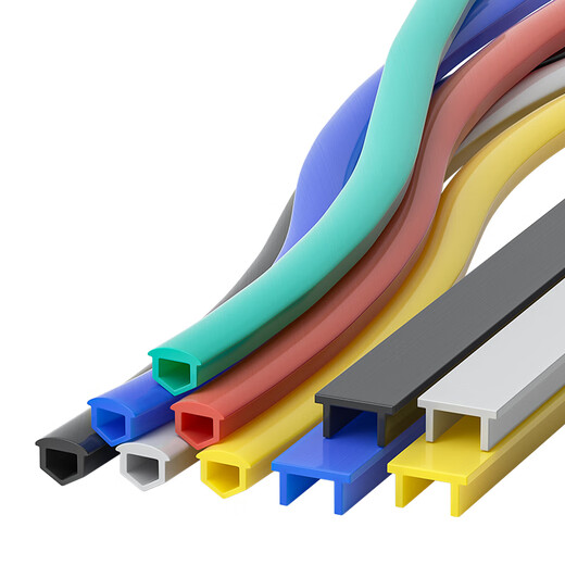 Fengji aluminum profile sealing strip profile edge strip sealing strip decorative dustproof mm flat seal 2020/3030/4040 European standard 2020 type slot 6 light gray 10 meters