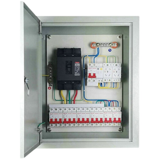 Indoor wall-mounted surface-mounted electrical box, complete set of distribution box assembly project, 380V switch box, power switch box