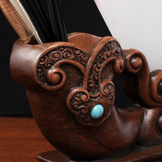 Bili Li Graduation Season Gifts for Men and Women Teachers Souvenirs Customized High-end Teachers Practical Gifts Office Pen Holder Ornaments Peach and Plum World Butterfly Large 34*7*23cm