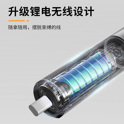 Deli hot melt glue gun wireless children's handmade diy household hot melt glue stick rechargeable small electric hot melt gun lithium battery wireless model white + 60 glue sticks + powder pack