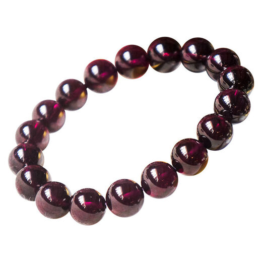 Moshe 7A Brazilian purple tooth black garnet bracelet, imperial purple round bead single circle bracelet, gift for wife, 7A+8.5MM